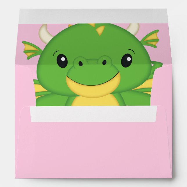 Dragon Baby Shower Envelope (Back (Bottom))