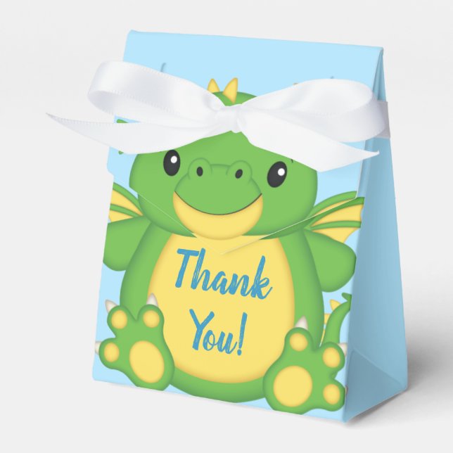 Dragon Baby Shower Favour Box (Front Side)