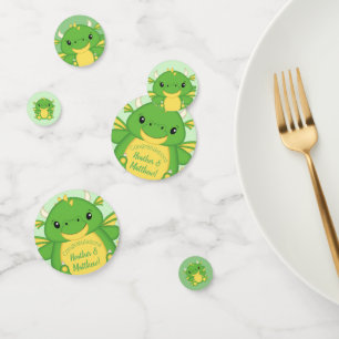 Dragon Baby Shower Green Confetti