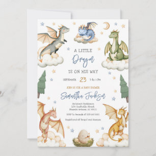Dragon Baby Shower Invitation