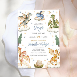 Dragon Baby Shower Invitation