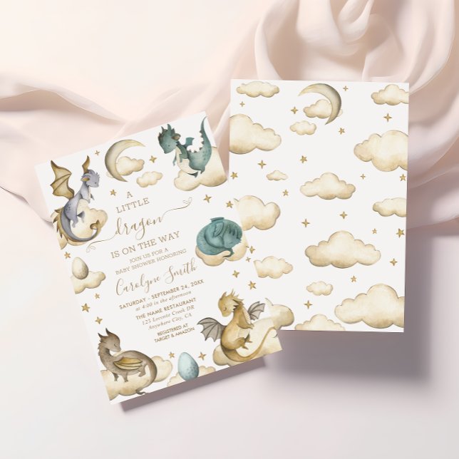 Dragon Baby Shower Invitation (Creator Uploaded)