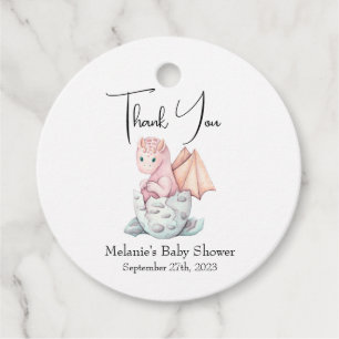  Dragon Baby Shower Thank You Favour Tags