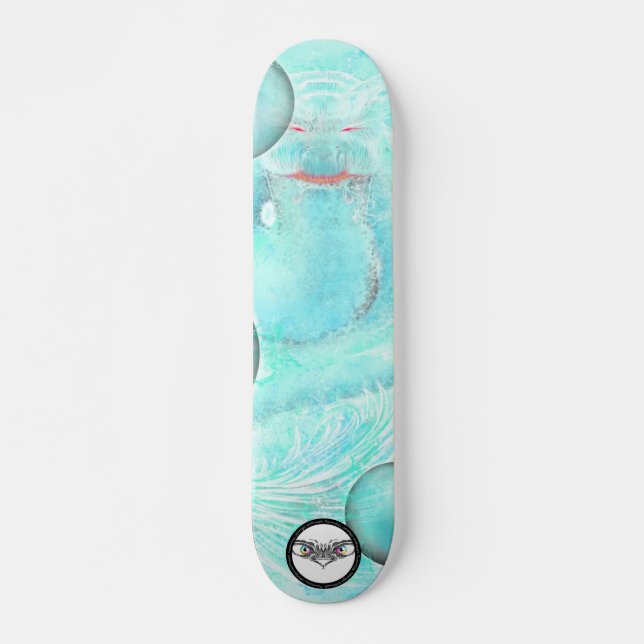 Dragon ball leviathan water Energetic glowing blue Skateboard (Front)
