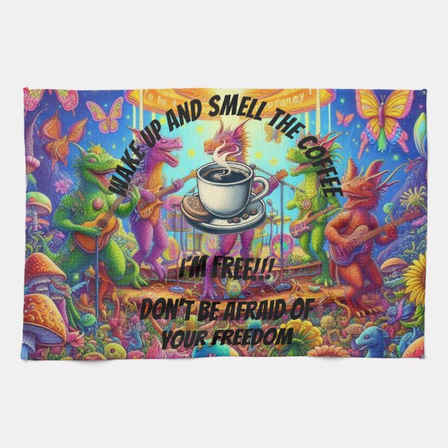 Dragon Band Jam Tea Towel (Horizontal)