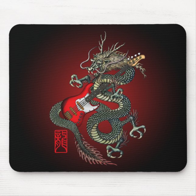 Dragon Bass 01 Mouse Mat (Front)