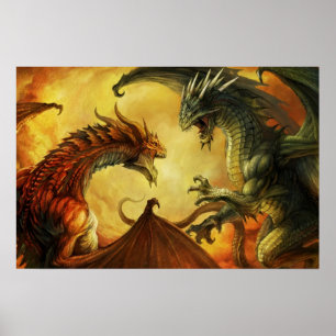 Dragon Battle, Large Poster