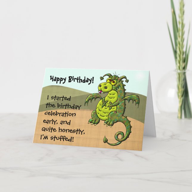 Dragon Birthday Card (Front)