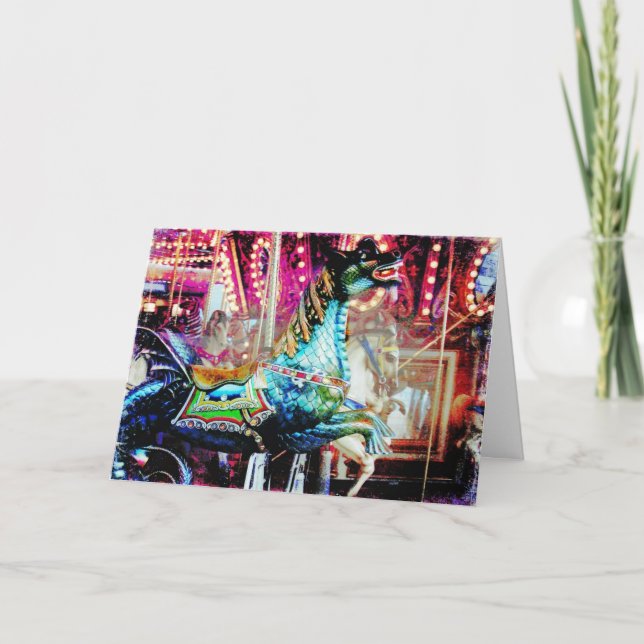 Dragon, birthday card (Front)