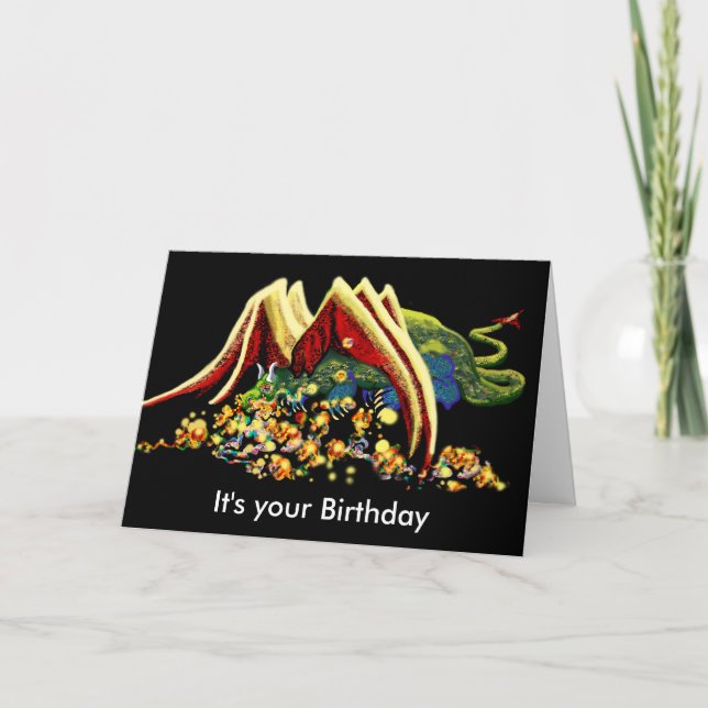 Dragon birthday card (Front)