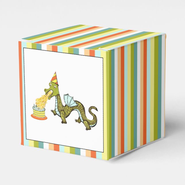 Dragon Birthday Favour Box (Front Side)