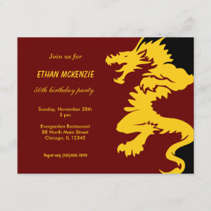 Dragon Birthday Invitation