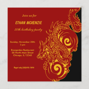 Dragon Birthday Invitation