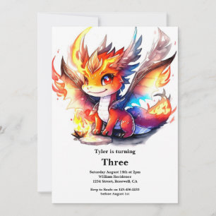 Dragon Birthday Invitation