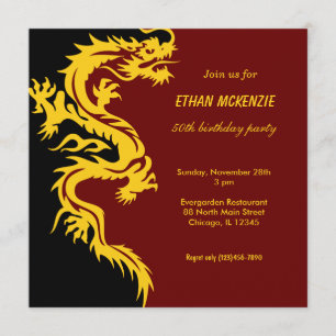 Dragon Birthday Invitation