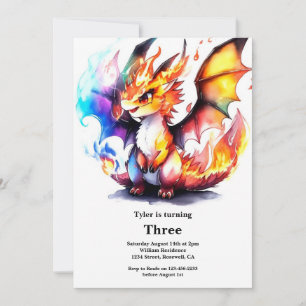 Dragon Birthday Invitation