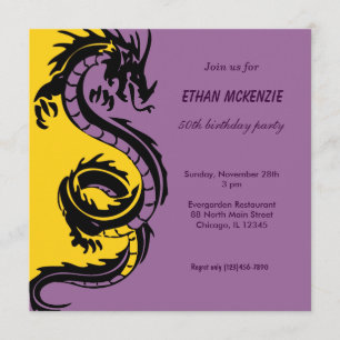 Dragon Birthday Invitation