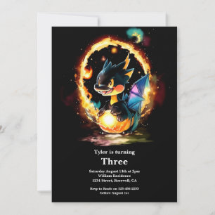 Dragon Birthday Invitation