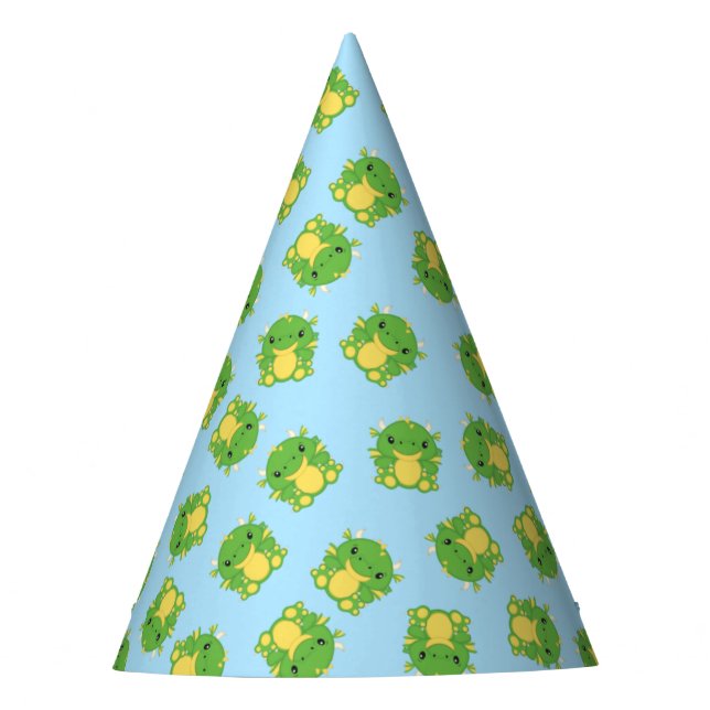 Dragon Birthday Party Blue Hat (Front)