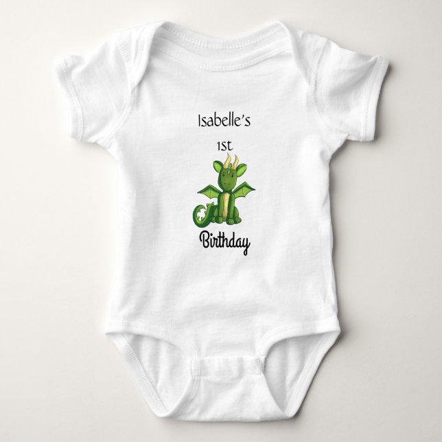Dragon Birthday Party Bodysuit (Front)
