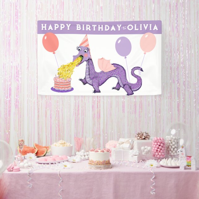 Dragon Birthday Party Decoration Banner (Party)