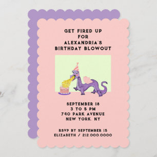 Dragon Birthday Party Invitations