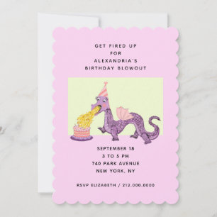 Dragon Birthday Party Invitations