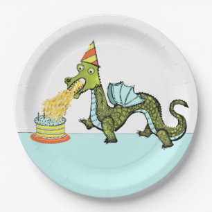 Dragon Birthday Party Paper Plate