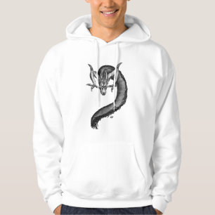 Dragon black and white Design Hoodie