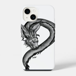 Dragon black and white Design iPhone 14 Case