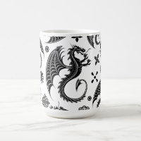 Dragon Black Shape Tattoo Style