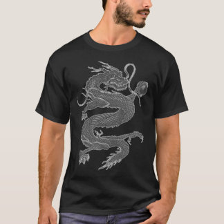 Dragon, black tee