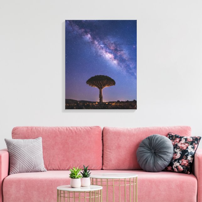 Dragon Blood Tree Milky Way Canvas  Ancient Nature (Insitu(LivingRoom))