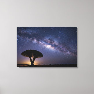 Dragon Blood Tree Milky Way Canvas Ancient Nature Print