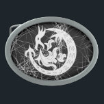 Dragon Blowing Fire     Belt Buckle<br><div class="desc">Tribal art. Dragon blowing fire. Black and White.</div>
