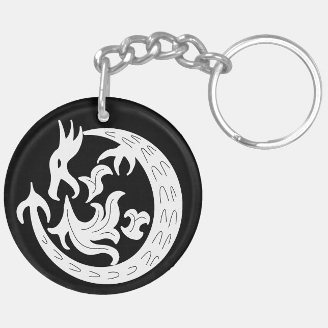 Dragon Blowing Fire   Key Ring (Back Right)