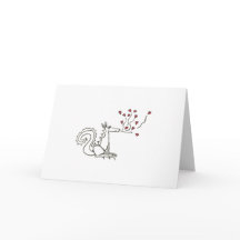 Dragon Blowing Hearts Card