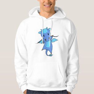 Dragon Blue Fairy Tale Fantasy Cute Animals Kids Hoodie