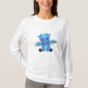 Dragon Blue Fairy Tale Fantasy Cute T-Shirt