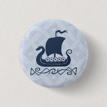 Dragon boat Button - Blue