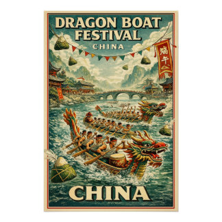 Dragon Boat Festival (Duanwu Festival) in China  Poster