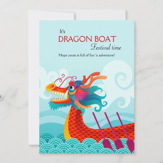 Dragon Boat Festival Greeting Card (Front)