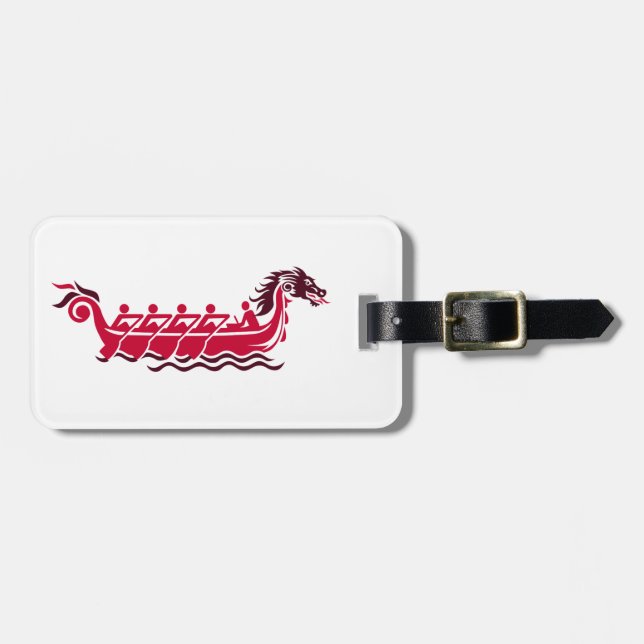 Dragon boat luggage tag (Front Horizontal)
