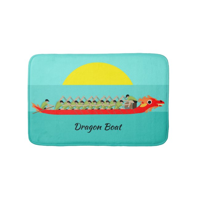 Dragon Boat Racing Bath Mat (Front)