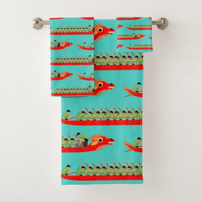 Dragon Boat Racing Bath Towel Set (Insitu)