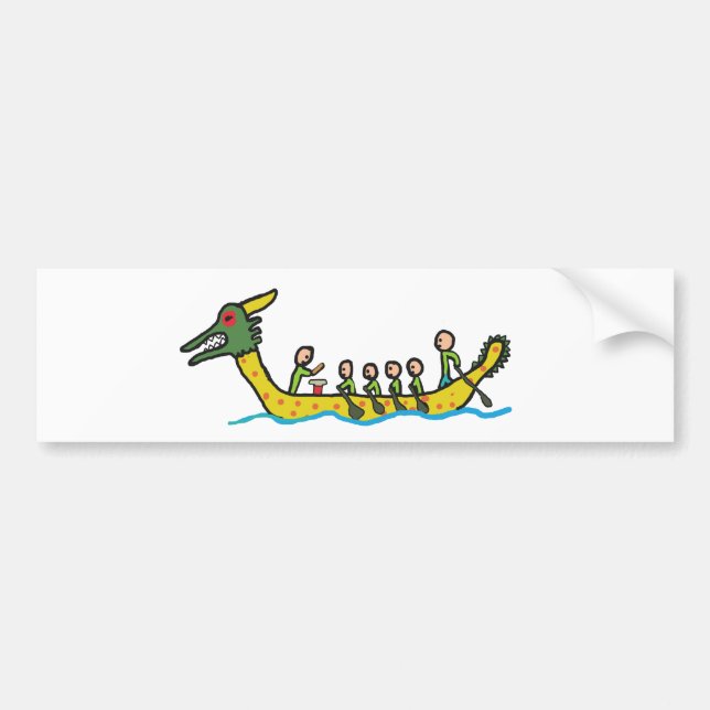 Dragon Boat Racing Bumper Sticker (Front)