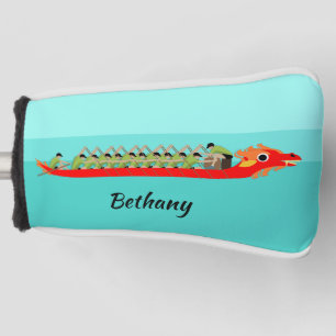 Dragon Boat Racing Golf Head Cover