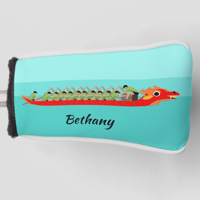 Dragon Boat Racing Golf Head Cover (Front)