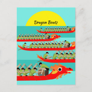Dragon Boat Racing Postcard