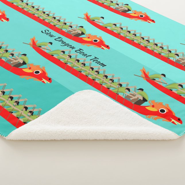 Dragon Boat Racing Sherpa Blanket (3/4)